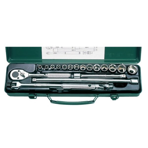 3619M/MU- Socket Wrench Set- 3⁄8″ Drive- 19 PCs